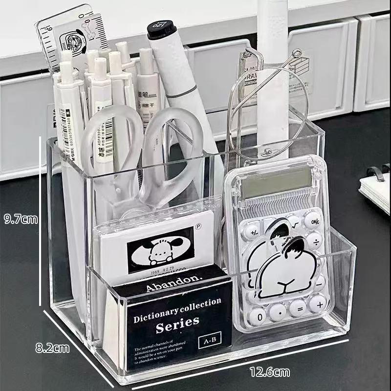 Stifthalter aus Acryl: Transparenter Schreibtisch-Organizer für Schüler und Büro