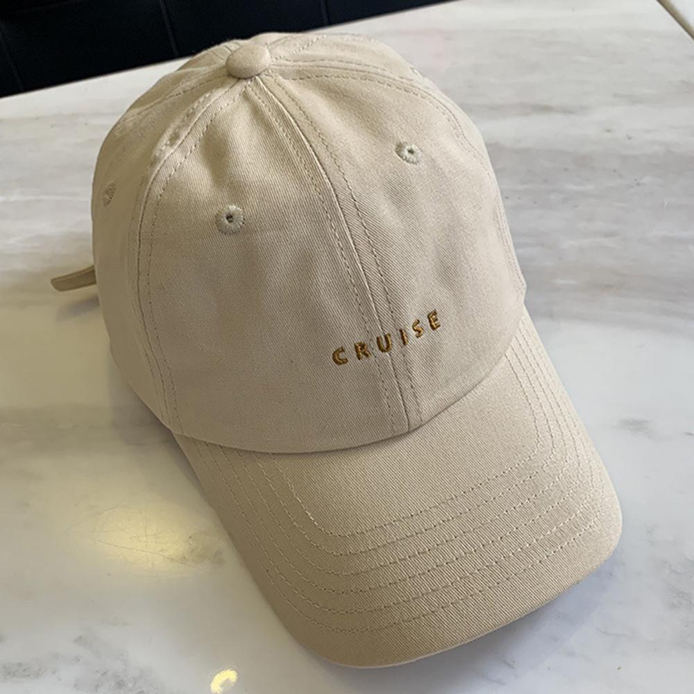 

Letter Embroidered Baseball Cap Fashion Trend Versatile Casual Soft Top Curved Brim Sun Protection Baseball Cap