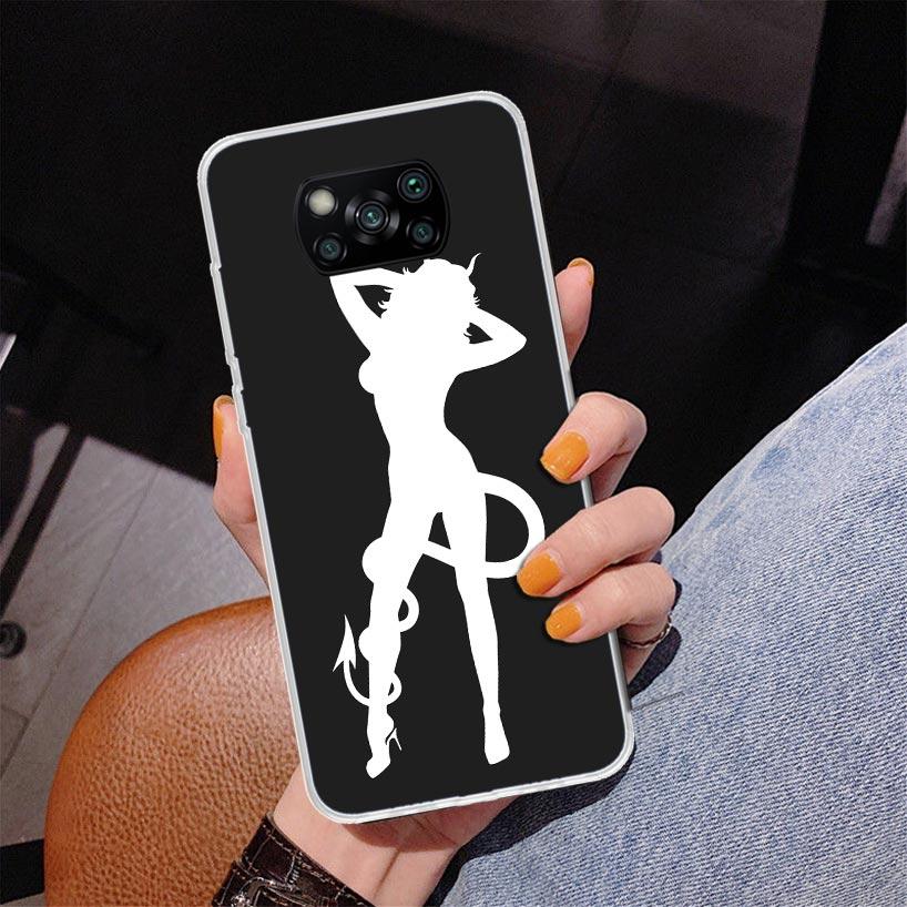 Angel Devil Sexy Girl Phone Case For Xiaomi Poco X7 X6 X5 Pro F7 Ultra Redmi 15C 15 13C 13 12C 12 10 10A 10C 9 9A 9C 9T Cover Po