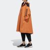 adidas Sportieve Capuchon Windjack Lange Jas Dames Bovenkleding Kaki-Bruin ED1409