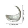 Moon Design Pearl White Jewelry Storage Tray Eco-friendly Resin Organizer for Bedroom Nightstand Vanity Daily Use