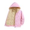 Dubbped Winter Keep Warm Boys Girl Jacket Lined With Velvet Thick Cotton Padded Hooded Coat Kids Children Out The Cold Outerwear
