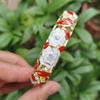 1,4 cm Pfingstrosen-Filigranblumen-Armreif Breiter Damen-Handarmreif Geschenke für Frauen Mädchen