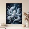 DIY Pearl Diamond Art Painting Kits for Adult and Beginners, Majestic Fox Sparkling Painting Craft Home Wall Decor Handmade Gift