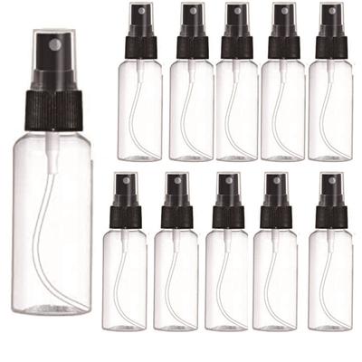 10 pezzi flaconi spray trasparenti a nebbia fine, flaconi ricaricabili per oli essenziali, profumi da viaggio, flaconi spray per alcol in plastica vuoti e riutilizzabili