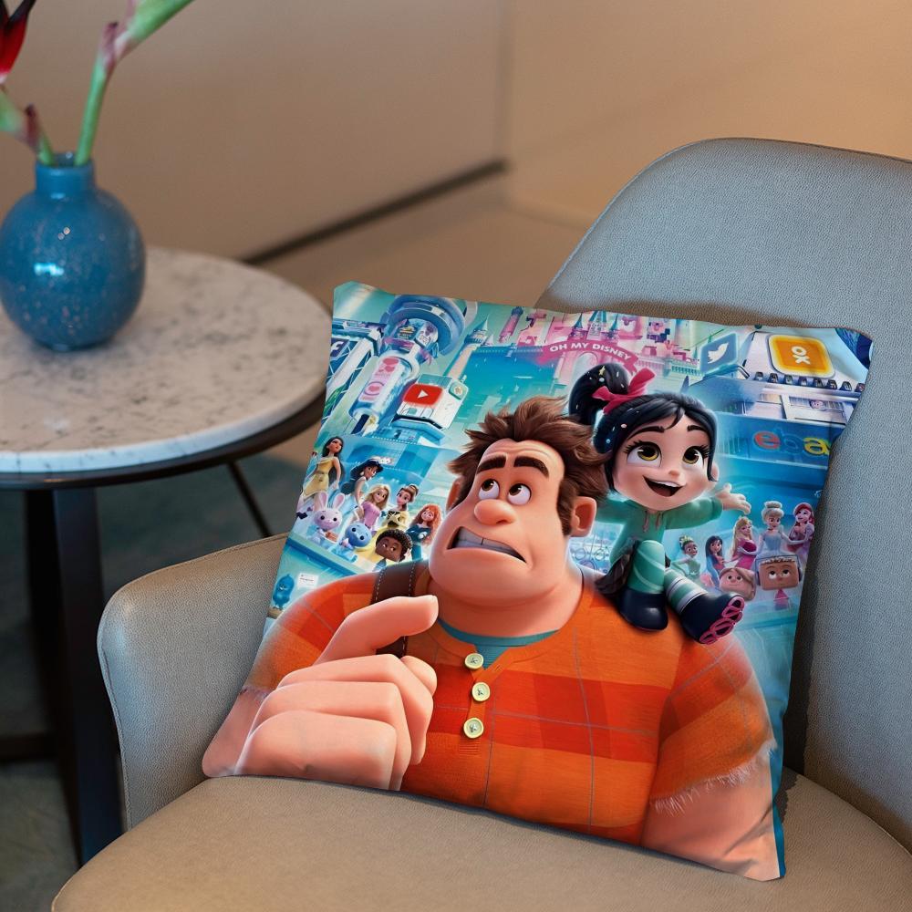 Povlak na polštář Wreck-It Ralph 2 v 1 Oboustranný plyšový povlak na polštář | Auto/Sofa/Postel | Perfektní dárek