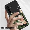 Rose Flower Paintings TPU Case For Samsung Galaxy S24 S25 FE S26 S25 S23 S22 Ultra A17 A56 A16 A55 A25 A15 A36 A54 5G Lanyard Soft Cover
