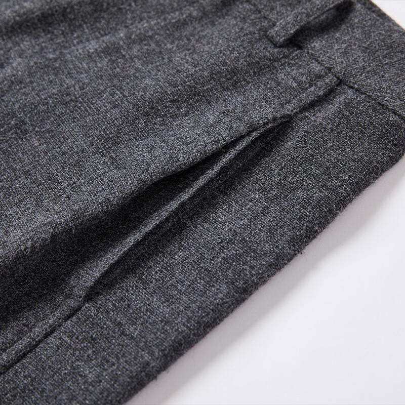 Women's High-Waist Wool Blend Wide-Leg Trousers