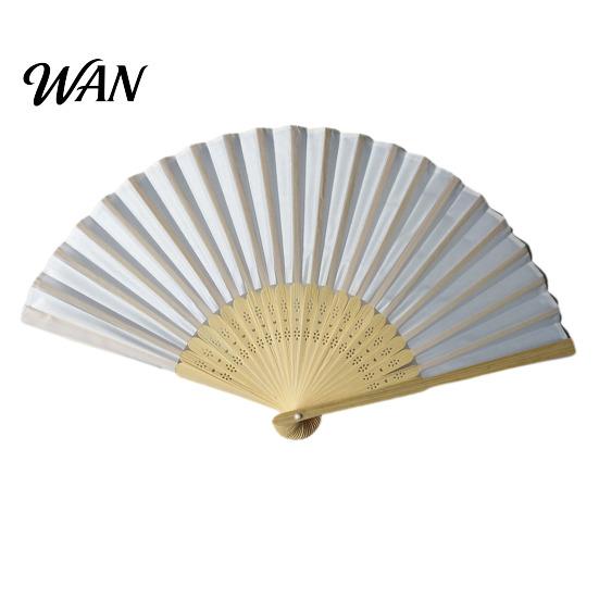 Lightweight Bamboo Fan Chinese Style Silk Folding Fan, Ribs Decorative Handheld Summer Cooling Portable Party Favors for Men Women Wooden