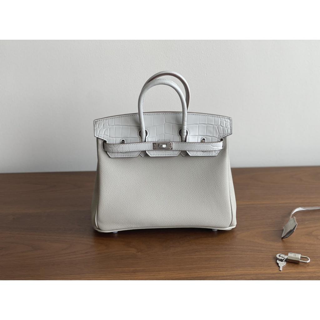 Kazilan platinum crocodile pattern with TOGO leather portable fashion high sense versatile bag women