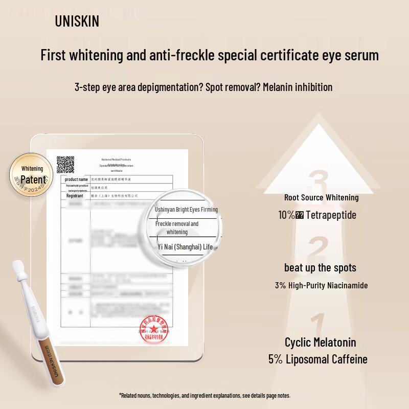 UNISKIN Brightening & Firming Eye Serum Ampoules