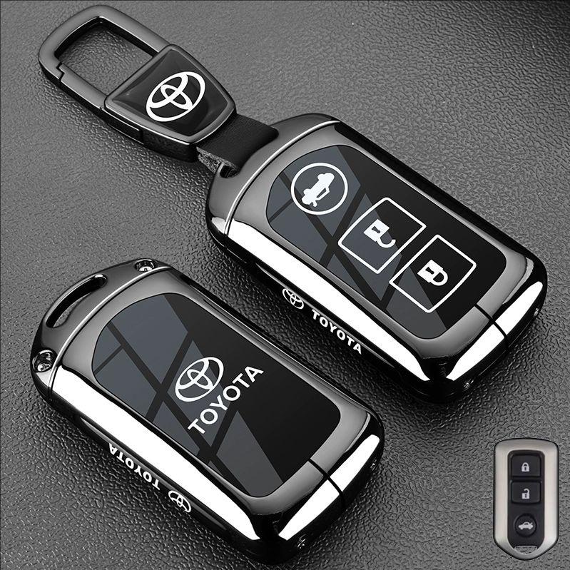 Zinc Alloy Key Cover for Toyota Vitz Camry Corolla RAV4 Highlander Avalon Yaris L - Replacement Key Case for Zihao ZixuanYOTA Yi LH5