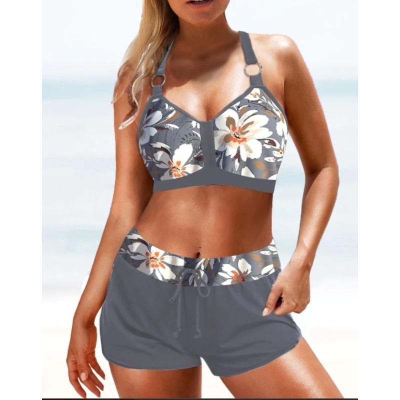 

Swimsuit New Women s Print Split Bikini S чёрный