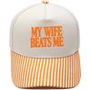 MY WIFE BEATS ME Fun embroidery color matching truck driver hat men's and women's casual sunshade baseball cap