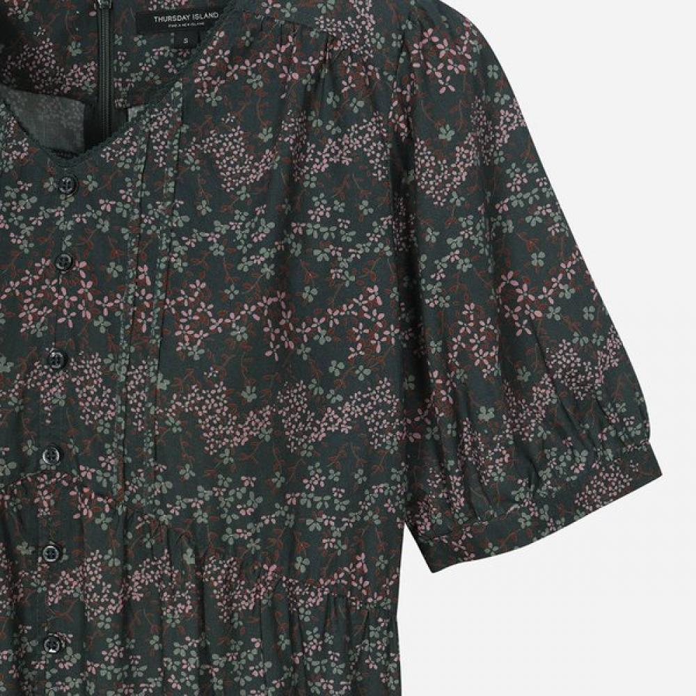 Thursday Island Flower Border Dress T264mop220w