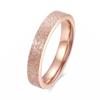 ins high-end fashion titanium steel matte ring women, light luxury niche poor rate ring hand jewelry