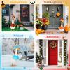 1 Set Lawn Goose Outfits Halloween Christmas Easter Independence Day Valentine's Day Festival Outdoor Yard Paty Goose Statue