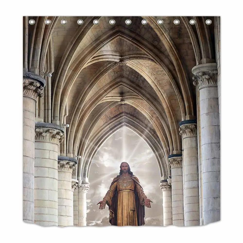 Jesus And His Disciples Shower Curtain Bible Stories Bathroom Waterproof Mildew Resistant Polyester Fabric For Bathtub Decor