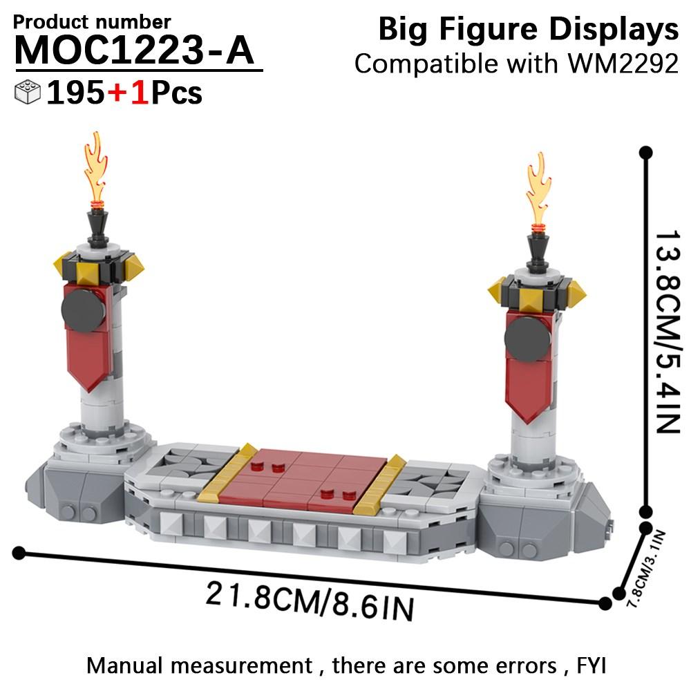 MOC Stand Movie Anime Military Action Figure Display Stands Box Blocks Compatible 75257 05007 75105 High-Speed Championed Block Bricks Toys Playsets