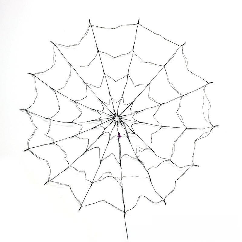 Spider Web Led String Lights For Halloween Decor With 1.2m 70led