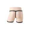 Men's sex underwear adjustable hole lace men's boxers perspective sexy men's sex thong