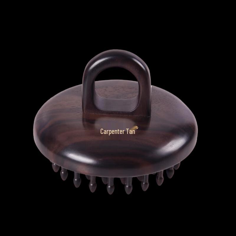 Tan Mujiang Black Sandalwood Finger Ring Comb Gift Set