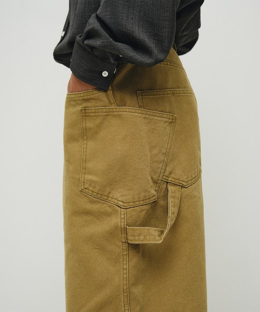ENDOOR Washed Utility Bermuda Pants (Beige)