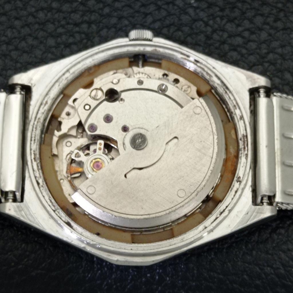 USED VINTAGE CITIZEN AUTOMATIC 8200 JAPAN MENS BLUE COLOR DIAL WATCH a434819-2 R123-a434819