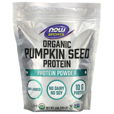 Sports, Organic Pumpkin Seed Protein Powder, Unflavored, 1 Lb (454 G)