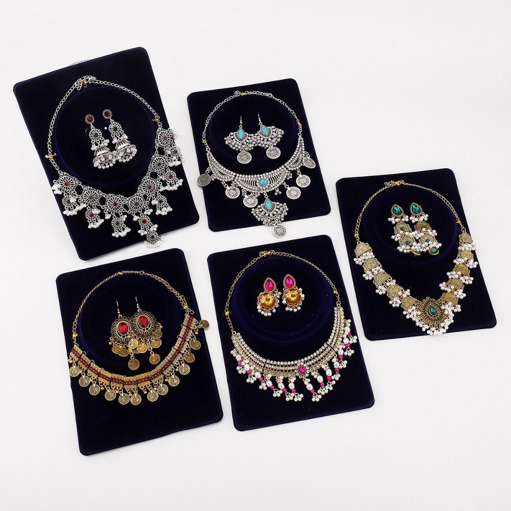 Bohemia Rhinestone Tassel Earring Korean Style Sparkling Necklace  Birthday Gift