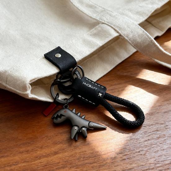 Yousheng Dinosaur Charm Keychain Zinc Alloy Animal Keyring Keys Backpacks Handbags Keychain Stylish Accessories