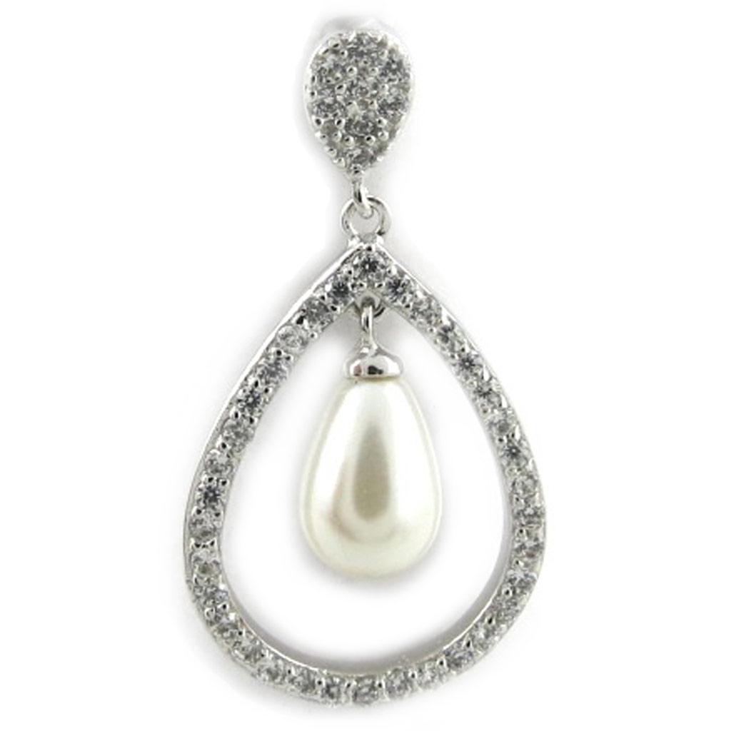 Les Trésors De Lily [L7687] - Silver Pendant 'Sissi' Silver-white (rhodium-plated) - 28x15 Mm