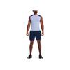 Under Armour Sportswear Running Fitness Training Fashion Casual Breathable Comfortable Round Neck Sleeveless Vest Men Tops Light-Blue 1370656-438