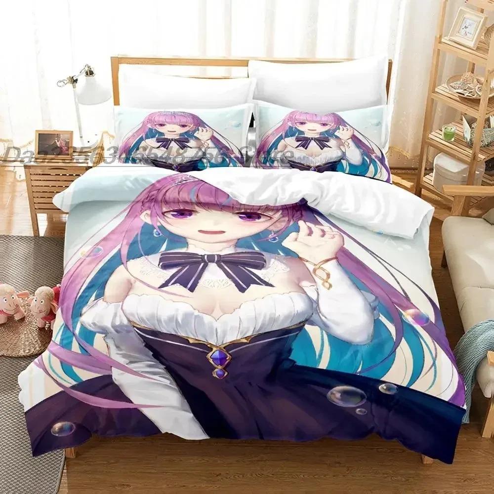 Minato Aqua Bedding Set Single Twin Full Queen King Size Bed Set Aldult Kid Bedroom Duvetcover Sets 3D Print Anime bed sheet set