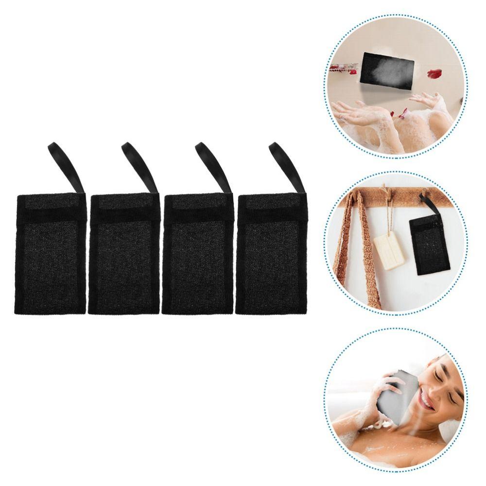 

2pcs Nylon Soap Bag Durable Wash Soap Bubble Net Mesh bag Soap Foaming Mesh Bag Bath