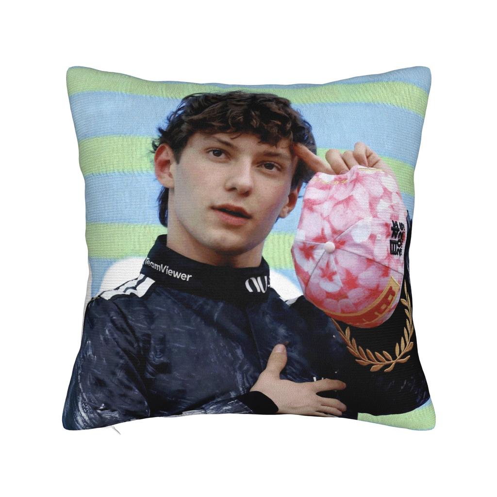 Andrea Kimi Antonelli Driver Square Pillow Cases Cushion Cover Creative Zipper Decorative Pillowcase for Car xcm