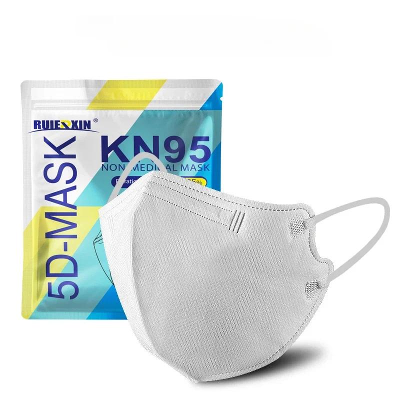 Adult face masks 3D internet celebrity 4-layer KN95 protective Japanese disposable dustproof 2-layer meltblown fabric mascarilla