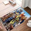 1pc Crazy Zootopia Judy and Everyone Rug - Non-Slip, Machine Washable Polyester Carpet for Living Room, Bedroom, Bathroom & Laundry - Comfortable Home