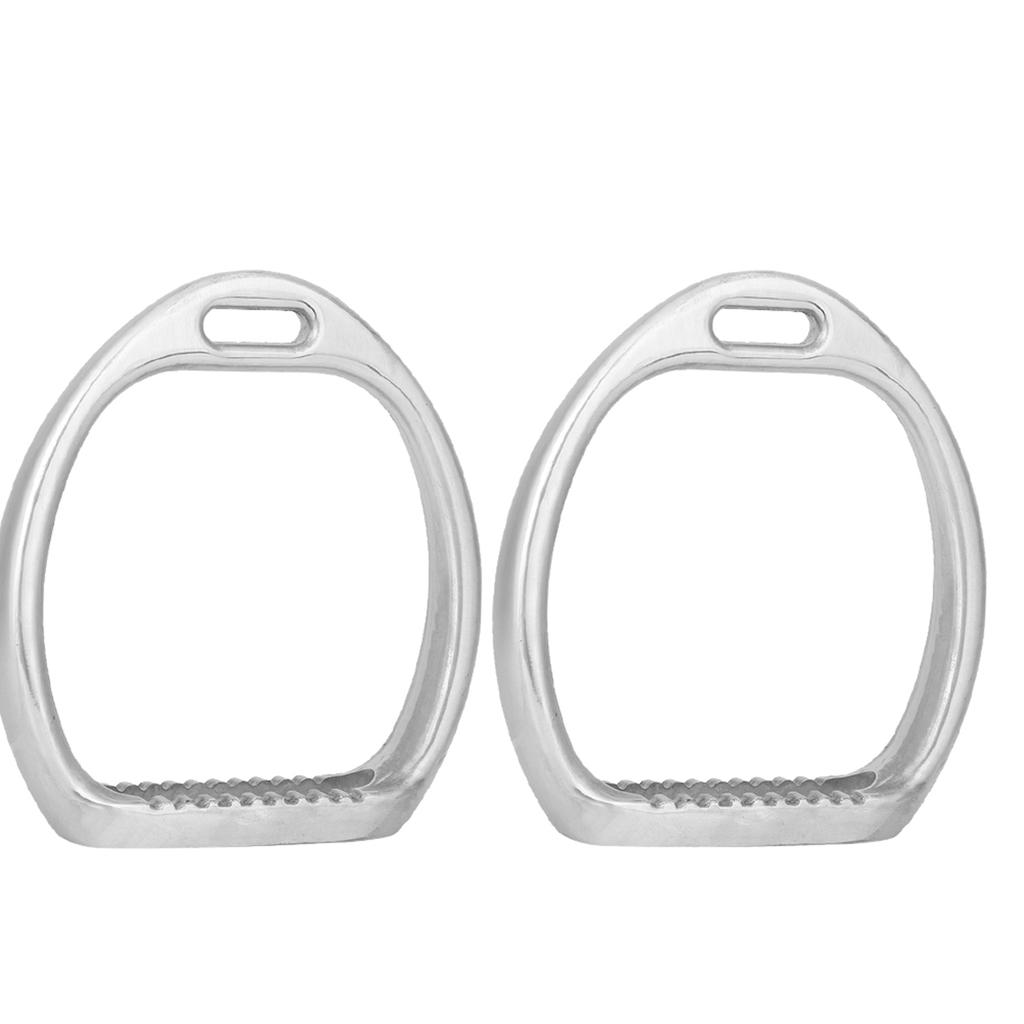 1Pair of Aluminum Kids Lightweight Stirrups Pad Equestrian Sports Horse Riding Saddle