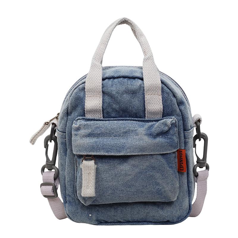 

Джинсовая сумка Женская сумка через плечо Сумка кроссбоди джинсовый синий