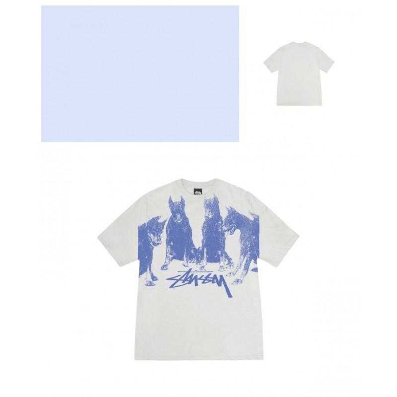 Mens Loose Fit Cotton Blend Short Sleeve T-Shirt With Cartoon Print Breathable Casual Tee Teens Adults