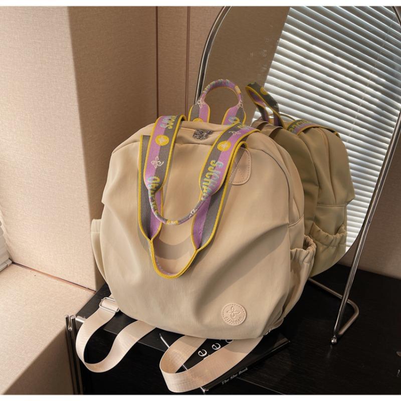 Casual nylon backpack bag women's new fashionable large-capacity commuting travel bag