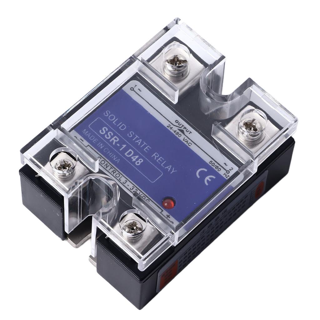 Single Phase Solid State Relay DC To AC SSR Solid State Voltage Regulator Input 3‑32VDC Load 24‑480VAC 80A