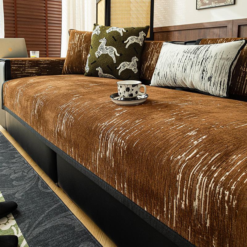 

Чехлы для диванов из шенилла, нескользящие, легкие, роскошные, для гостиной, плетеные, винтажные, универсальные чехлы для диванов Four Seasons 60x60