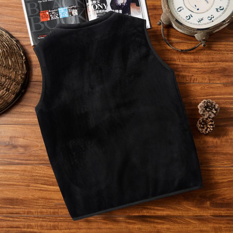 Kamizelka męska na jesień i zimę Kamizelka slim-fit Kamizelka Kamizelka Kamizelka aksamitna na średni wiek