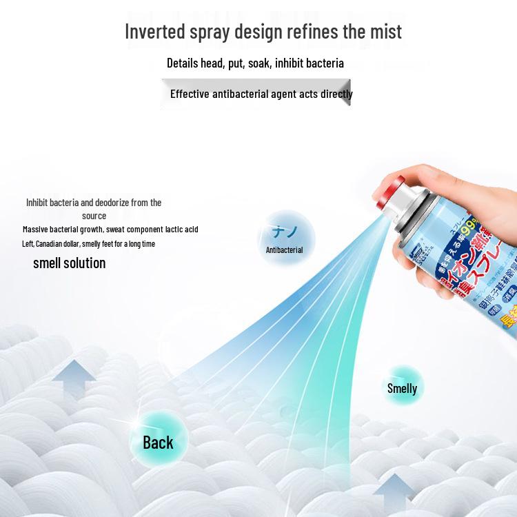 Douldeao Shoe Deodorizer & Antibacterial Spray for Foot Odor
