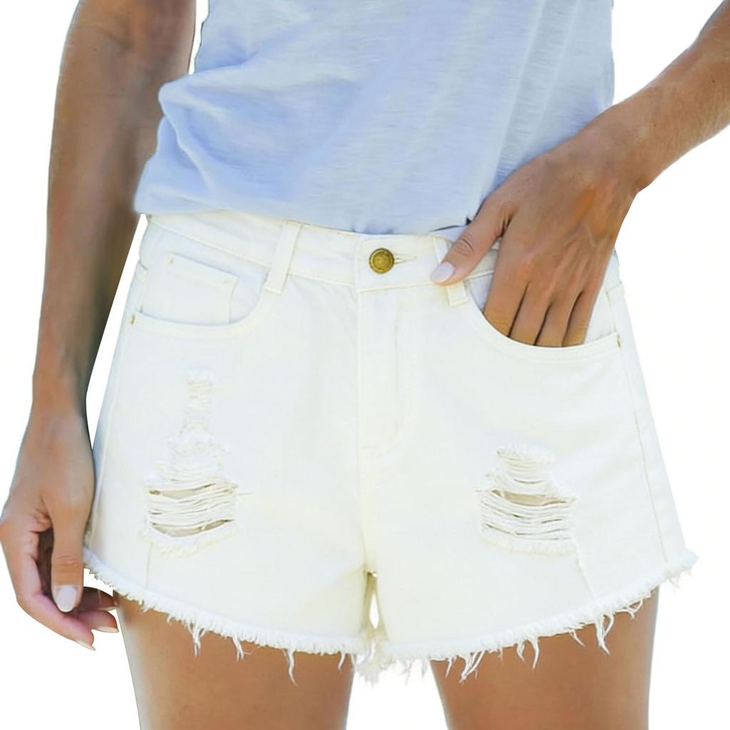 Ladies' Casual Versatile Fashionable Denim Shorts