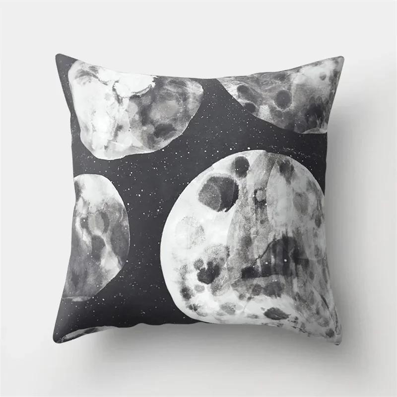 Cartoon Spacecraft Cushion Cover Spaceman Polyester Pillow Cases Astronaut Rocket Cushion Cover Sofa Home Decoration