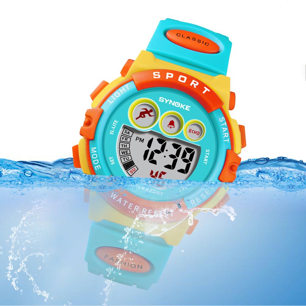 Kids Watch Sports Digital Waterproof Led Watches Alarm Watches for Boy Girls Children