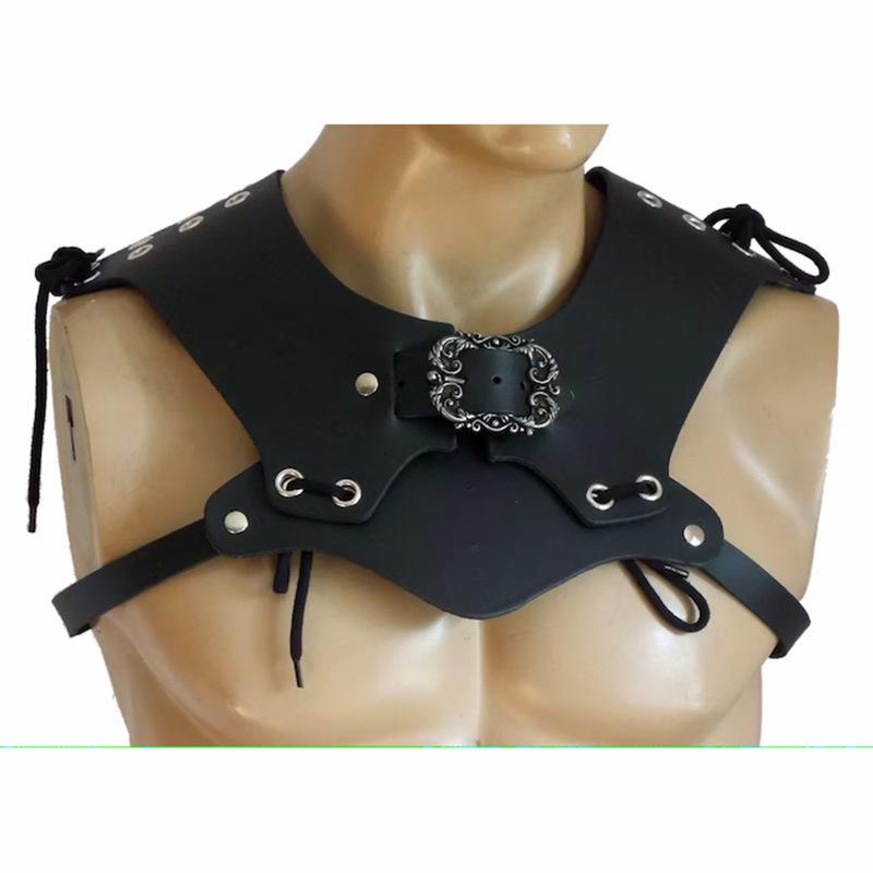 Medieval Viking Knight Pauldrons: Cosplay Halloween Shoulder Armor Prop